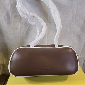 Anthropologie Melie Bianco Vegan Brown and White Bag